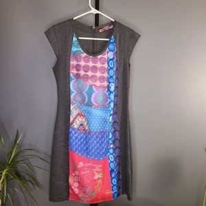 Short Sleeve Print Dress